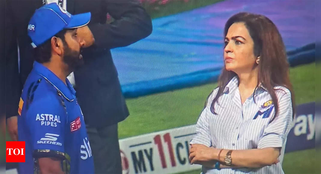 Rohit Sharma and Nita Ambani spotted in deep discussion after MI vs LSG IPL clash, pics & video go viral | Cricket News