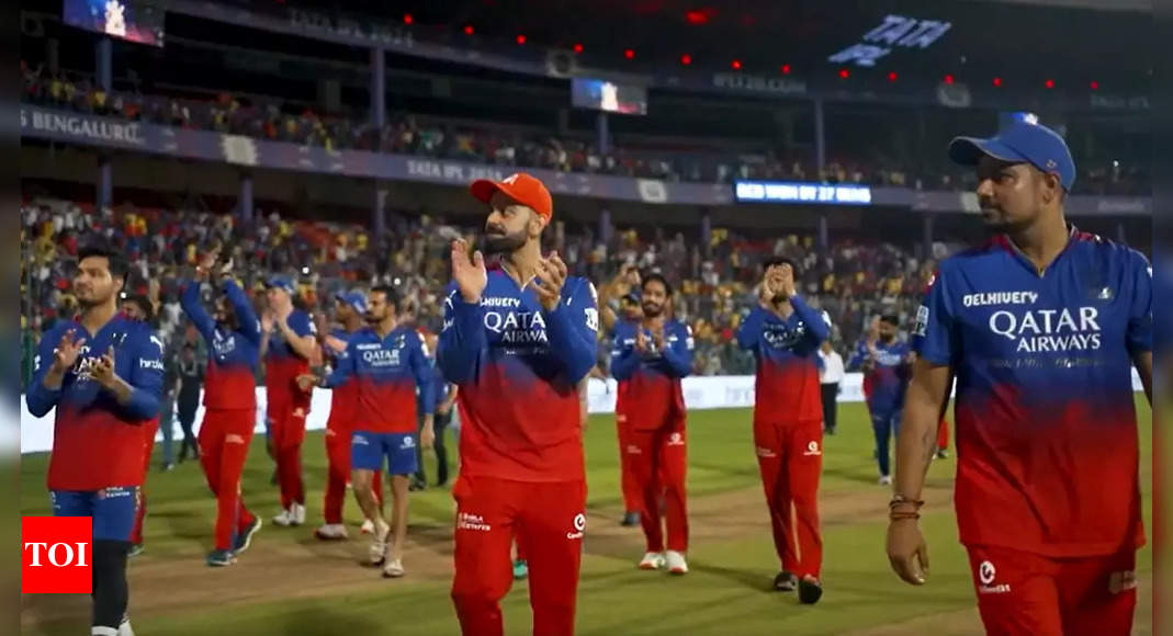 Watch: RCB’s special lap of honour for fans to celebrate thrilling IPL playoff qualification | Cricket News